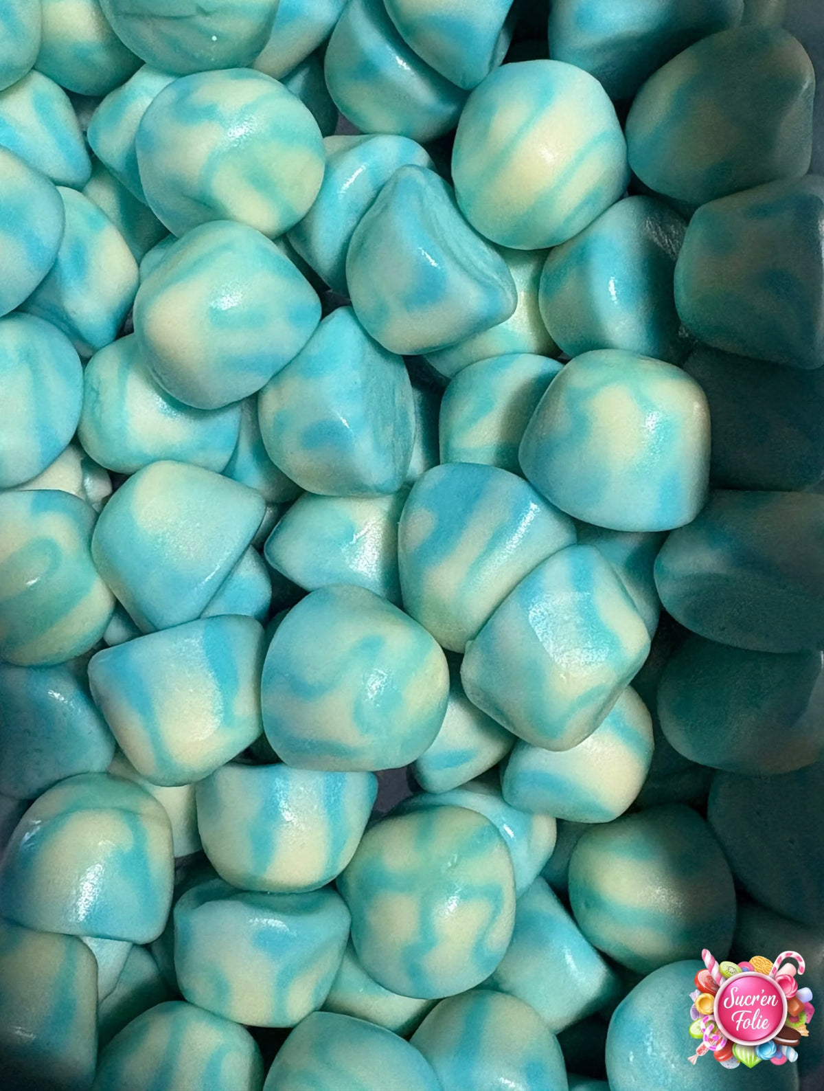Bisous Twist Bleu Lisse Damel (100g)
