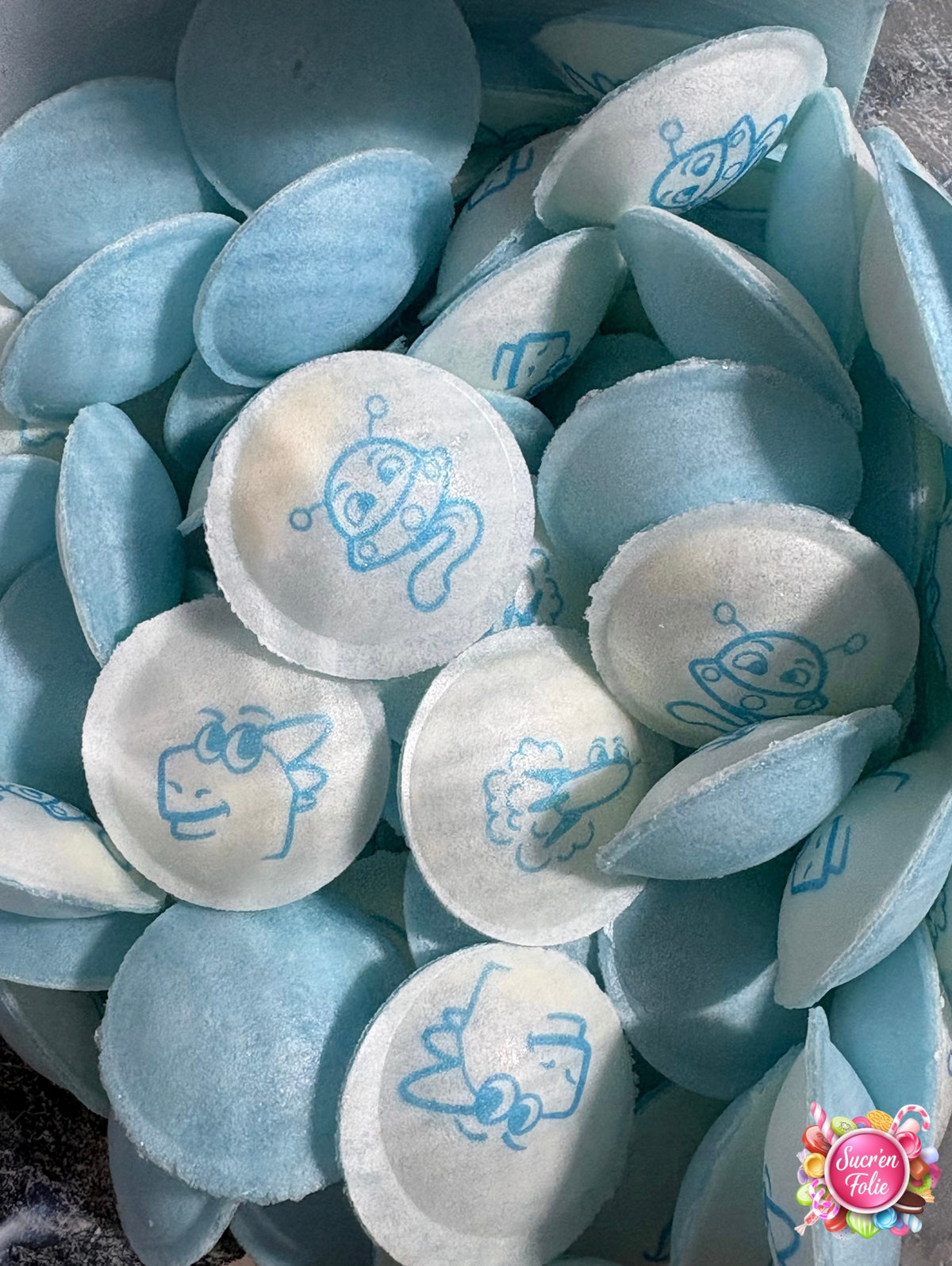 Soucoupe Bleu (lot de 10)